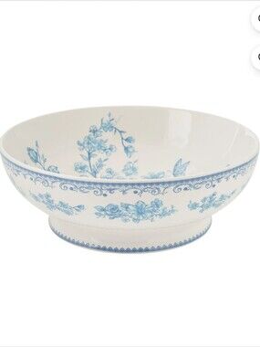 💙 New The Pioneer Woman Agatha Blue and White Floral 11" Serving Bowl